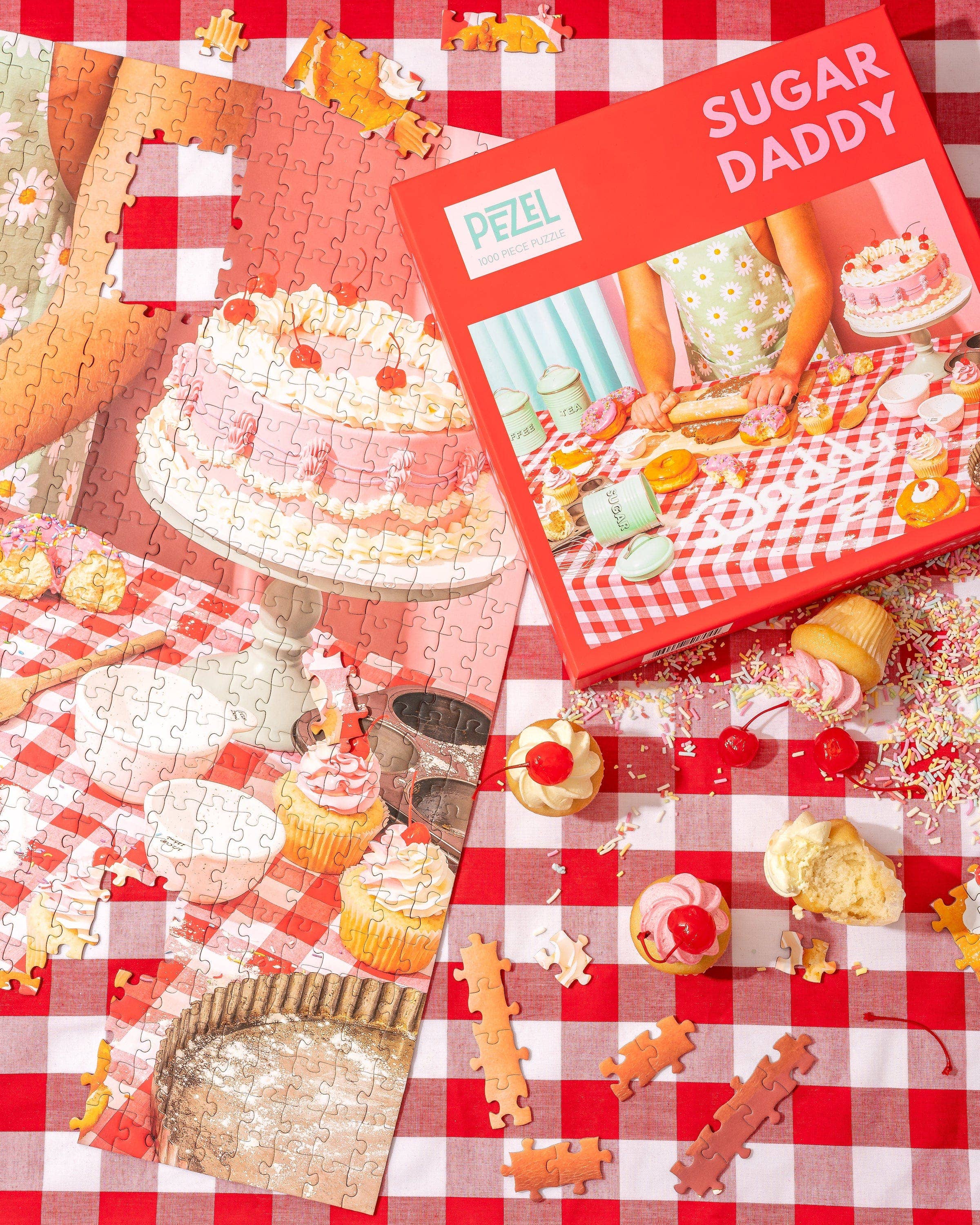 Pezel Puzzles - Wholesale Puzzle - Adult - 🍩 Sugar Daddy 🧁 | 1000 Piece Jigsaw Puzzle w/ Canvas Bag1