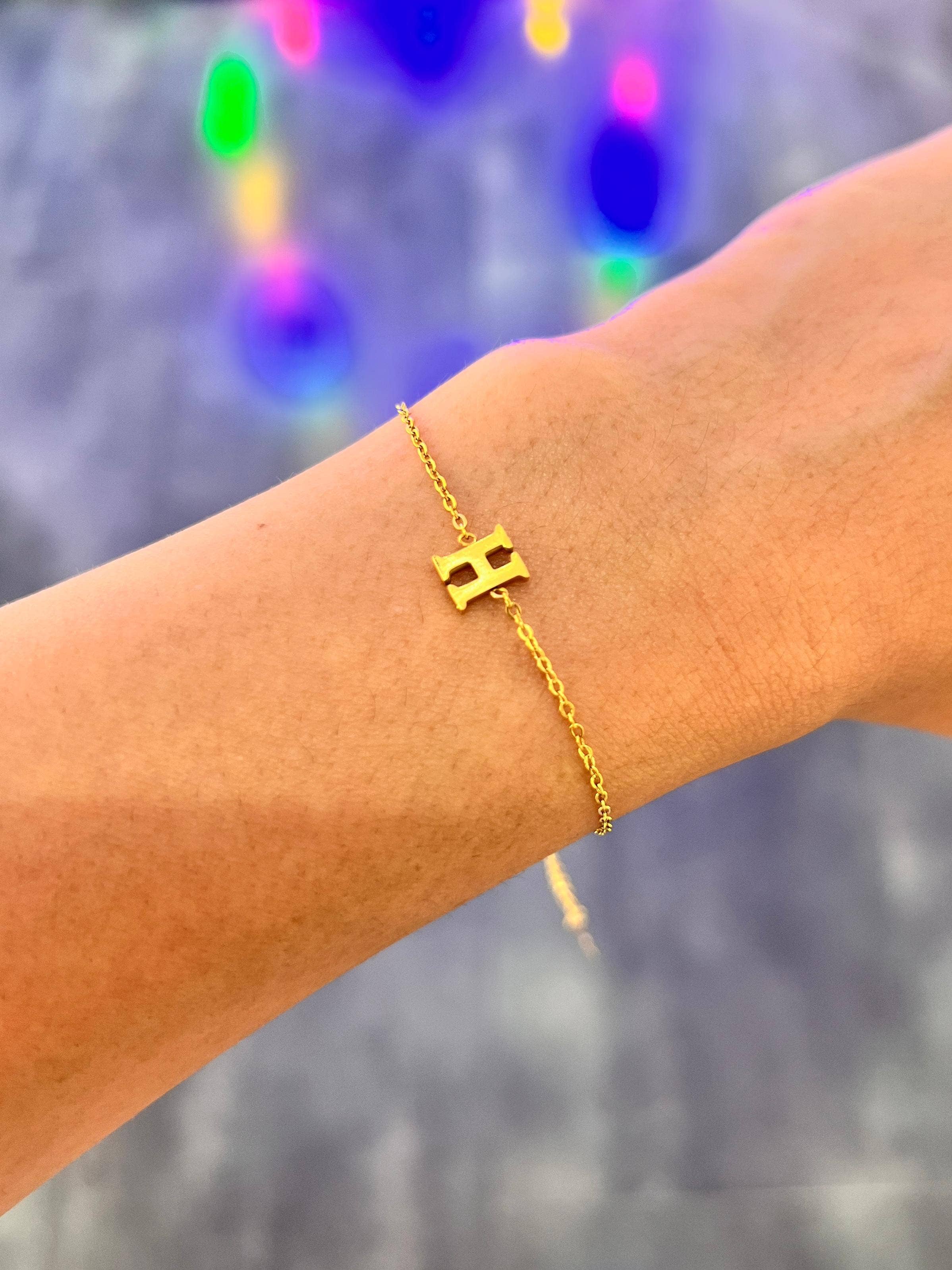 Cassette Barcelona - Wholesale Charm/Dangle Bracelet - Minimal Stainless Steel Initial Bracelet7