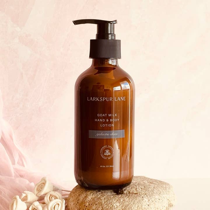 Galactic Skies Goat Milk Lotion for wholesale by Larkspur Lane Soaps & Sundries LLC