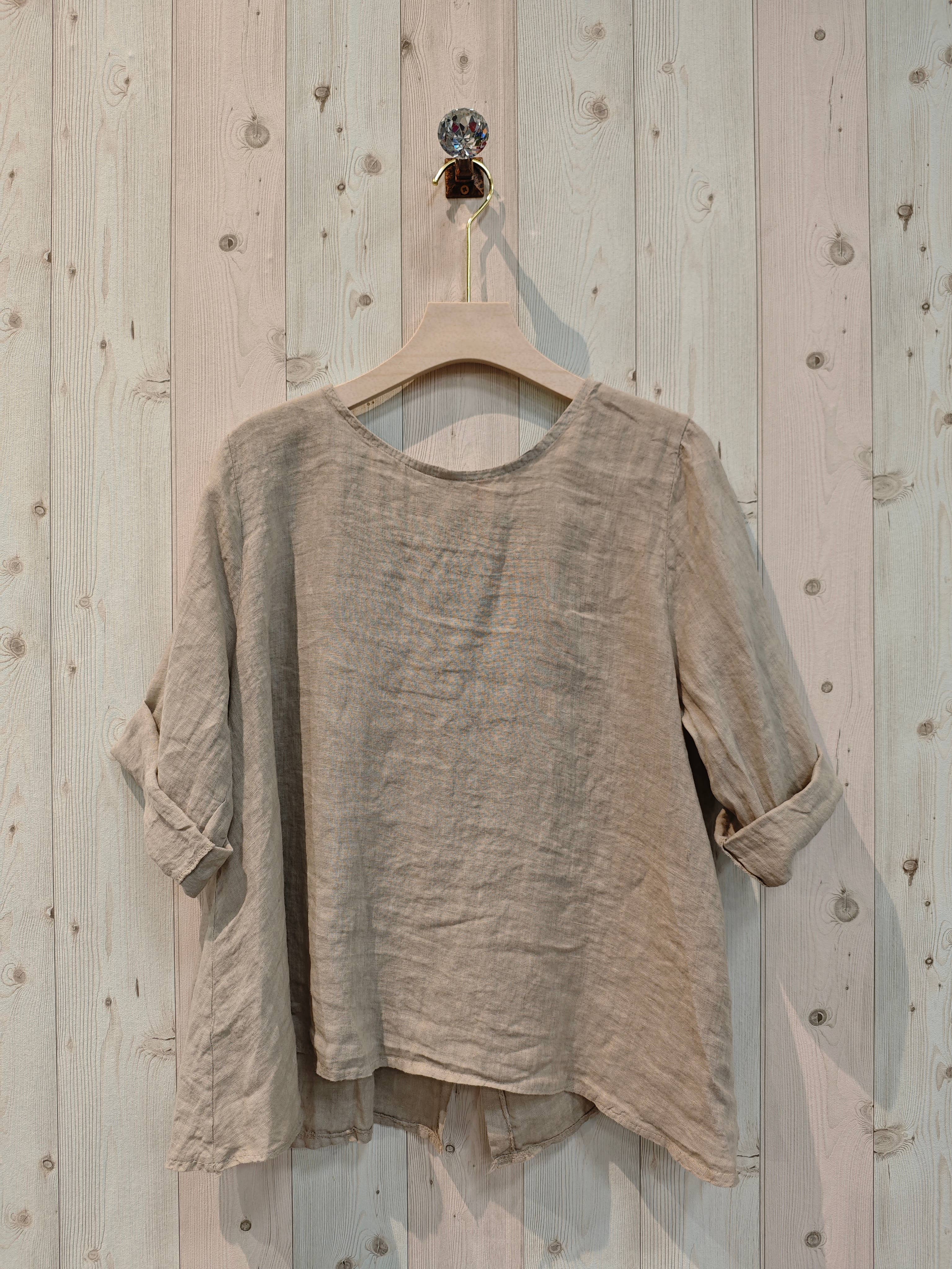 Linen & More - Vendita all'ingrosso Camicetta - Donna - REF 59100 BLUSA A MANICA LUNGA 100% LINO14