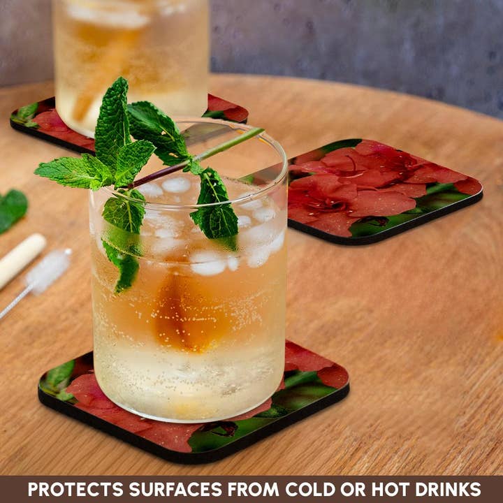 3dRose - Wholesale Coasters - 3dRose, Close-up of orange azalea bush, Coaster9