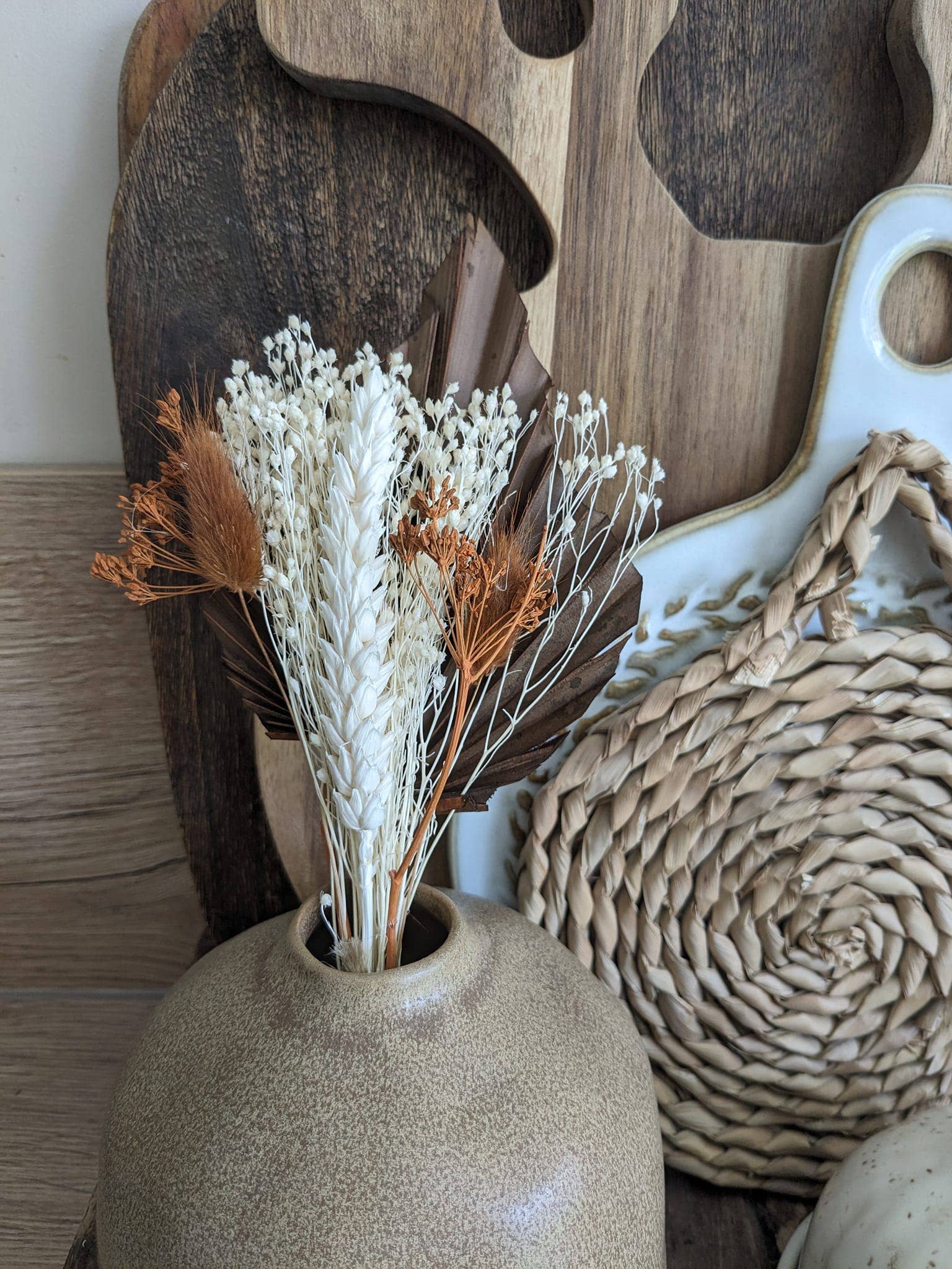Maison Oline – wholesale Dried/pressed flowers – Small bouquet of dried flowers: brown color7