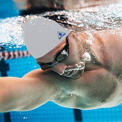 Water Gear - Wholesale Swim Cap - Unisex - Water Gear Silicone Adult Swim Cap5
