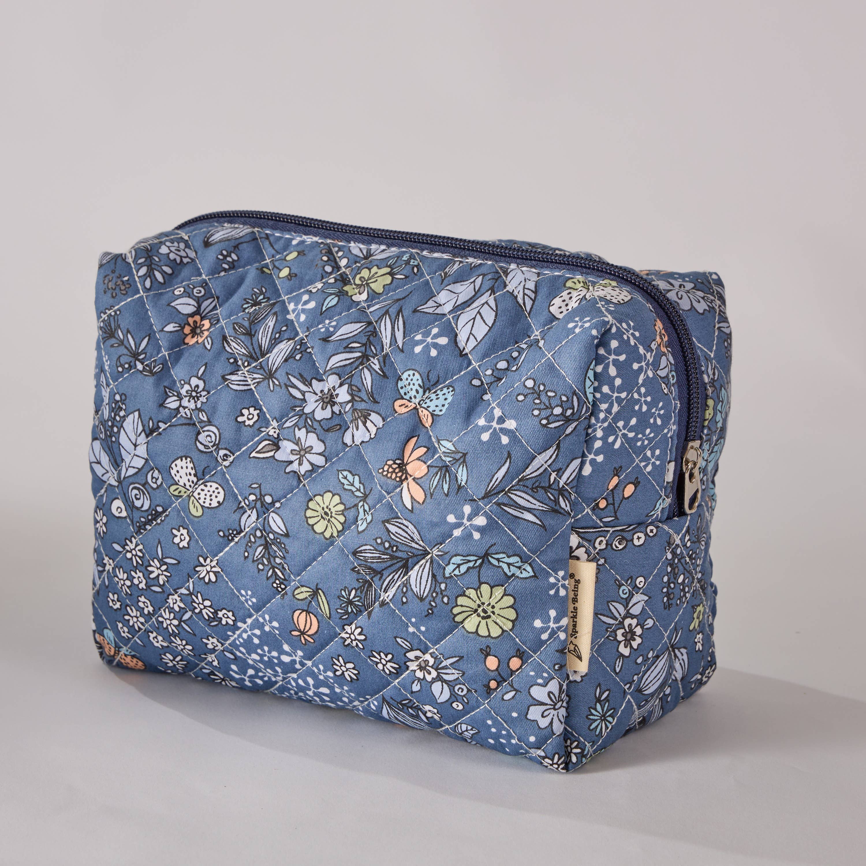 Sparkle Being - Vendita all'ingrosso Borsa per trucchi/cosmetici - Borsa Truccopelli Imbottita Whispering Flowers - Beauty Case / Cosmetici0