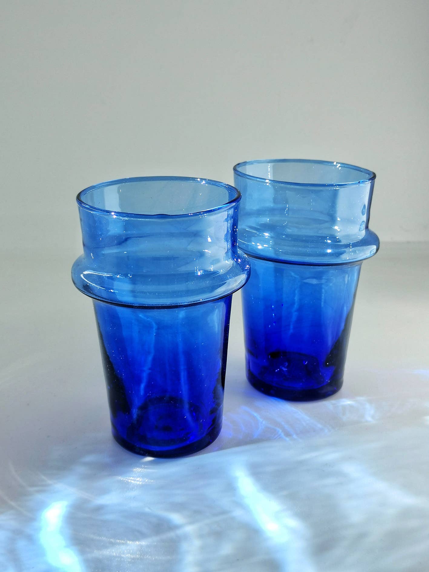 Nayda Diaries - Wholesale Drinking Glass/Cup - Blue Beldi glass3