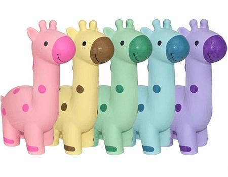 King Wholesale Pet Goods - Wholesale Pet Plush Toy - Dog - MULTIPET Minipet Latex Giraffe 5.75in