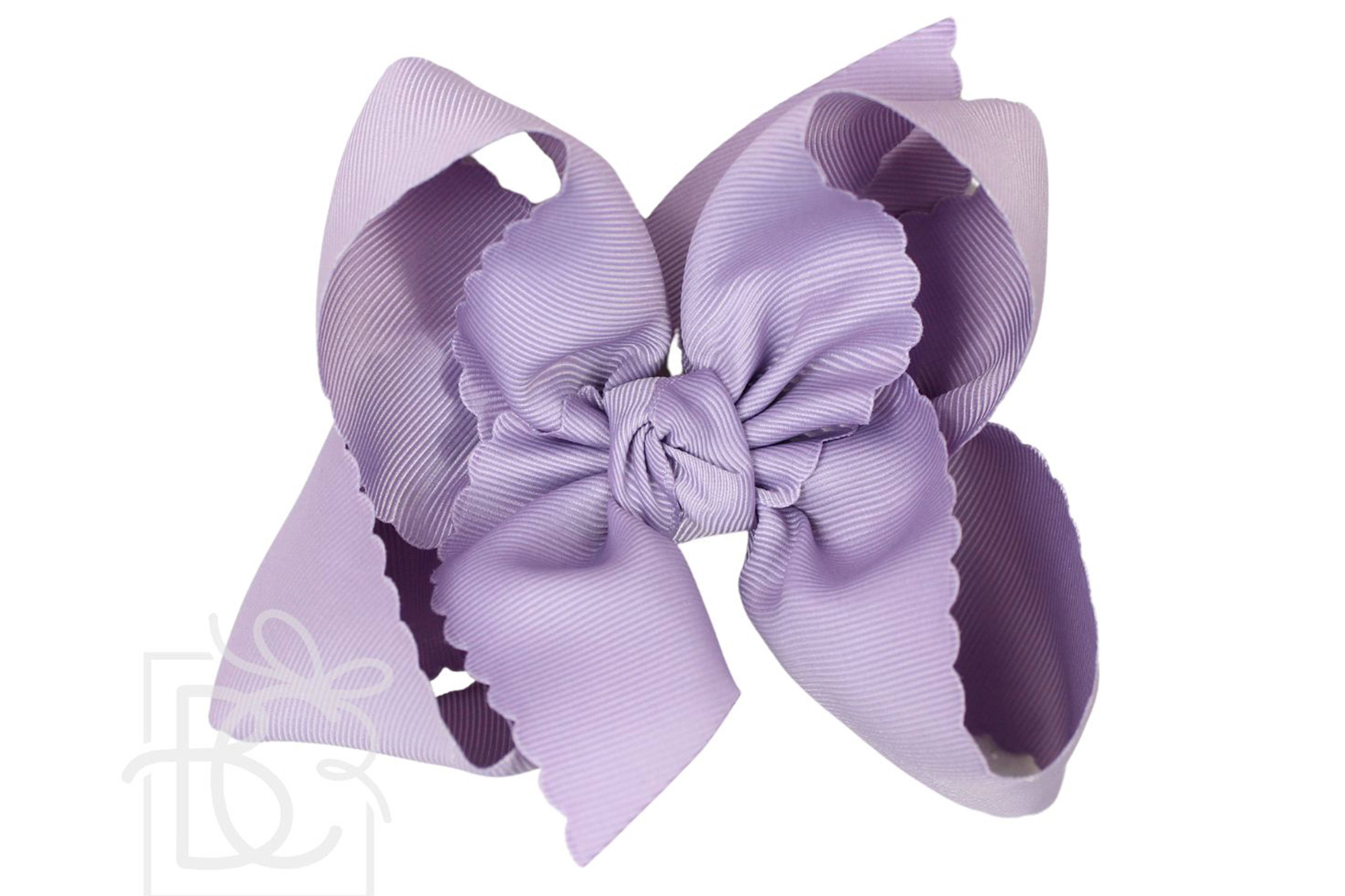 Beyond Creations, LLC – wholesale Hair bow – Kids – SCALLOPED EDGE BOW75