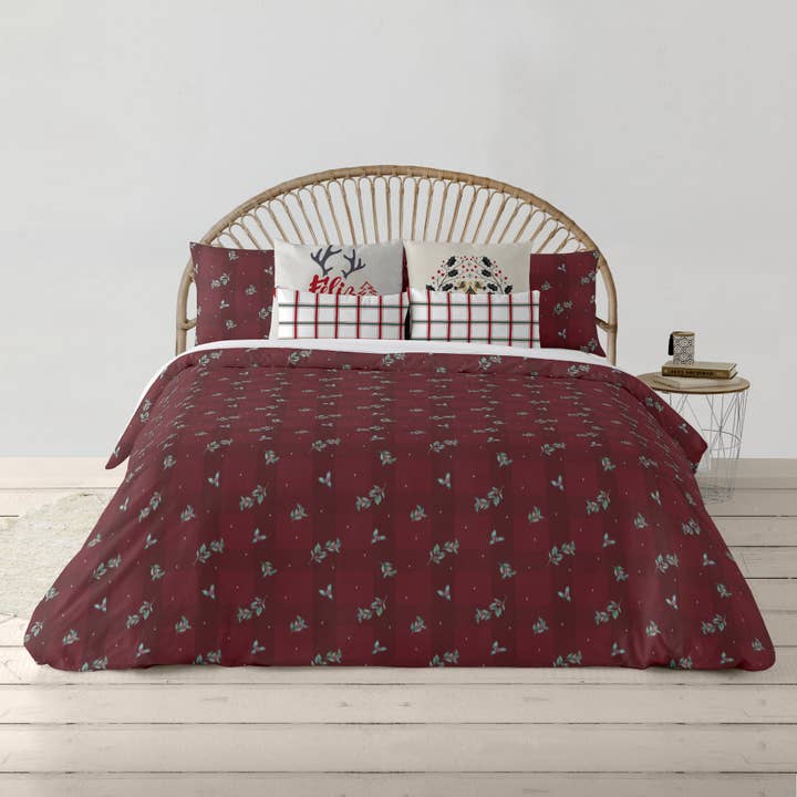 SG HOGAR - Wholesale Throw Blanket - Red Christmas 1 Velvet Reversible Duvet Cover1