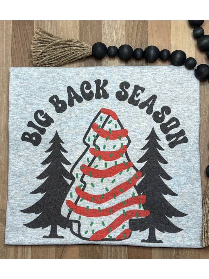 Ash Grey Big Back Season SUBLIMATION TEE for wholesale on Faire