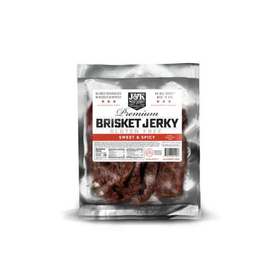J&K Distributors - Wholesale Jerky - J&K Brisket Jerky - Sweet & Spicy 2.12oz.
