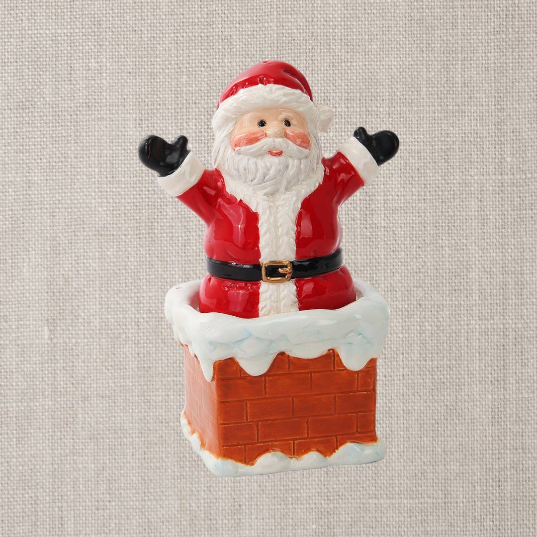Pacific Trading - Wholesale Salt & pepper shaker set - Santa Chimney Salt and Pepper Shaker Set0