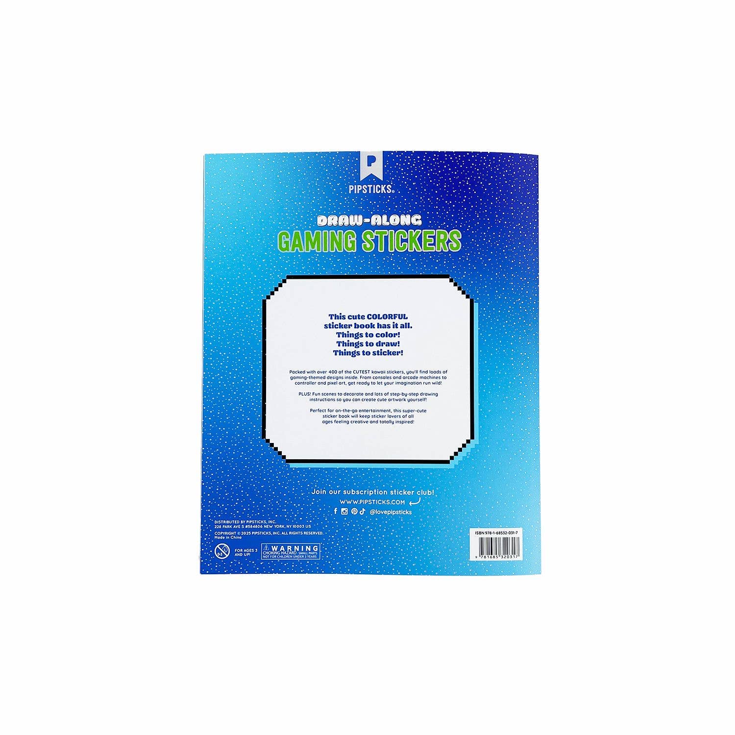 Pipsticks - Wholesale Sticker - Draw-Along Gaming Sticker Book3