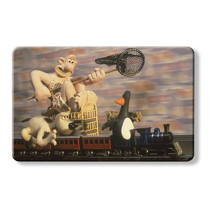 Wallace and Gromit - Wrong Trousers - Train Chase Card for wholesale by Myne Cards
