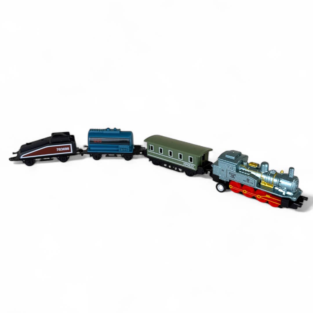 Toysmith - Wholesale Toy Set - Kids - Neato! Pull-Back Train Set - Retro Classic, vintage toys4