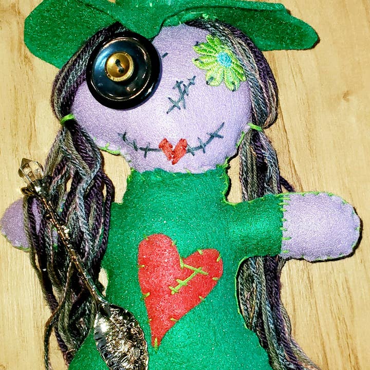 Handmade Magic Poppet Kitchen Herb Witch Doll voodoo hoodoo for wholesale by The Clairity Room