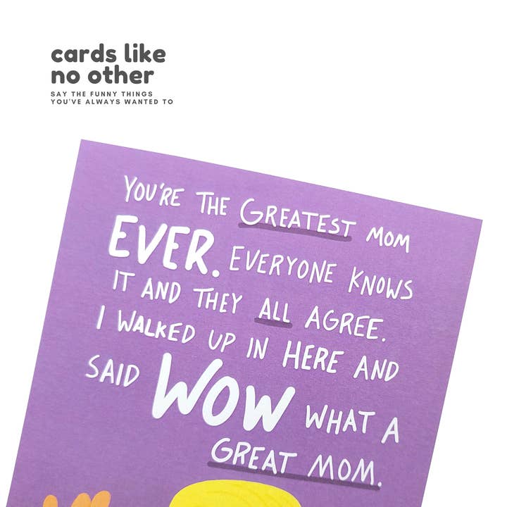 Sleazy Greetings - Wholesale Mother's Day Card - Funny Trump Mother's Day Card for Great Mom