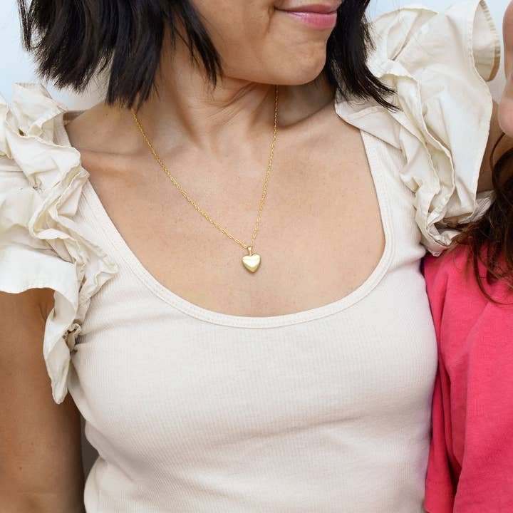 Gold Fill Heart Locket Necklace for wholesale on Faire6