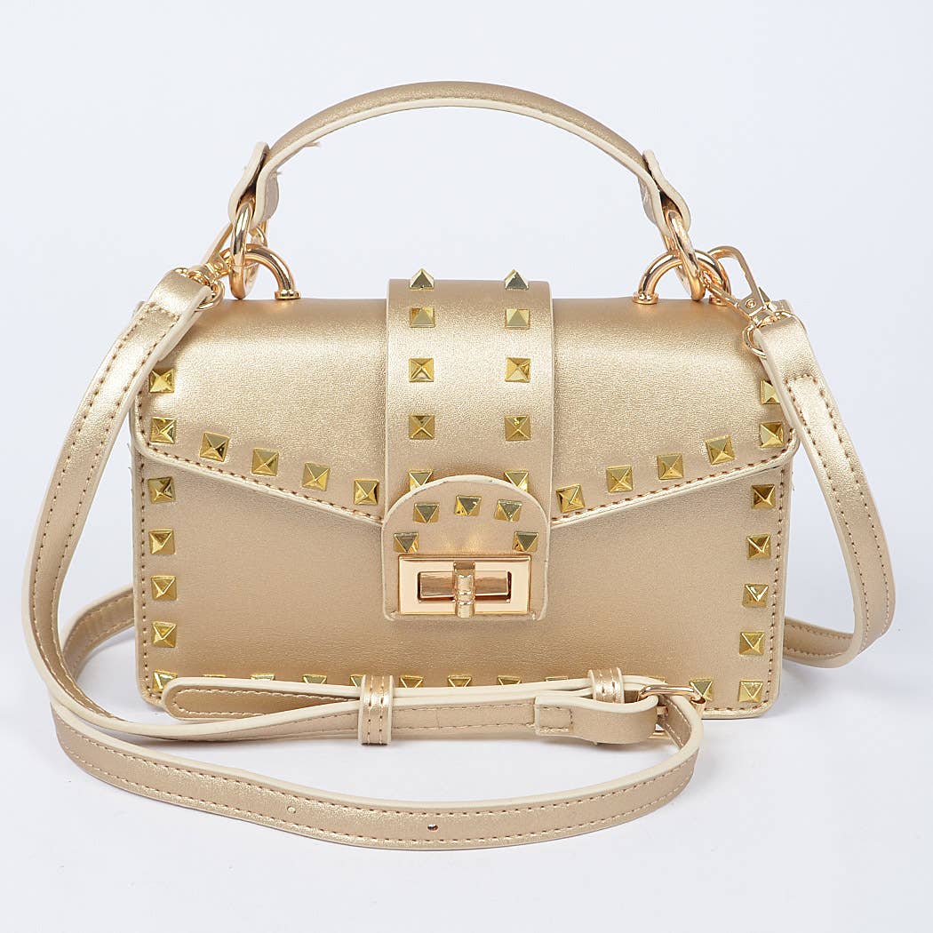 3AM BY H&D ACCESSORIES - Wholesale Top Handle Bag - Women's - Studded Top Handle Clutch15