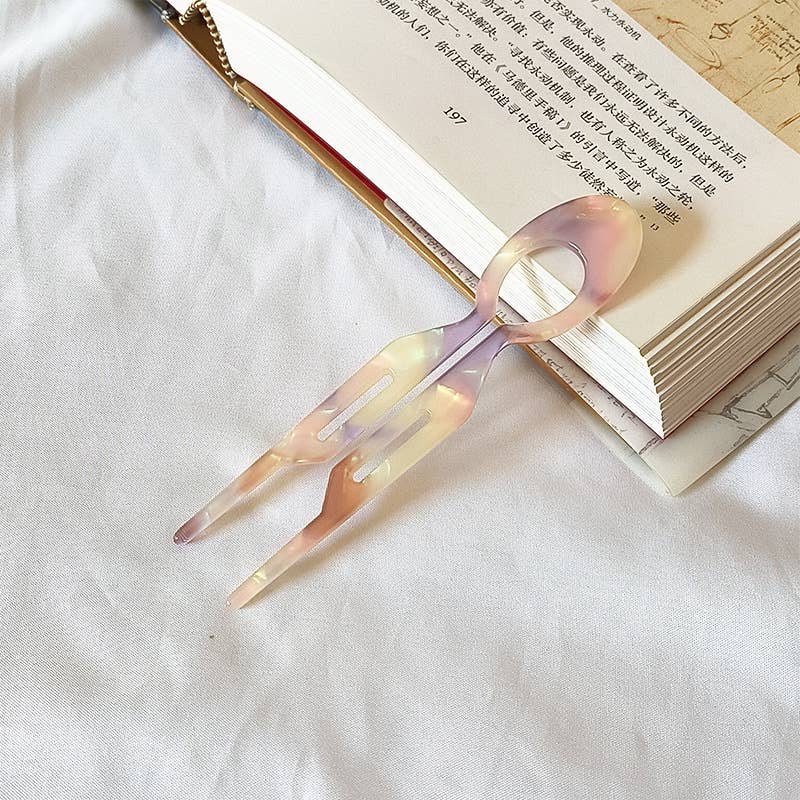 Tourtiwi - Vente Épingles à cheveux - Épingle à cheveux en acétate en forme de U, épingle à cheveux à texture colorée13