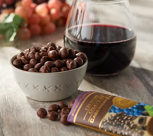 The Wine RayZyn Co. – Engroshandel Chokoladeovertrukket slik – Premium og gourmet mørk chokolade Cabernet Wine Raisins®1