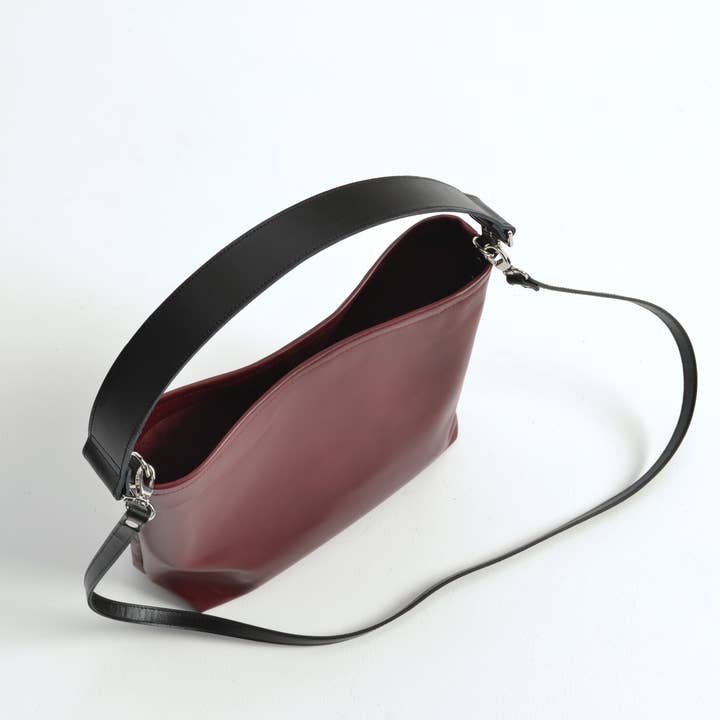 ANA KOUTSI - Wholesale Shoulder Bag - Women's - Dioni leather bag in bordeaux6