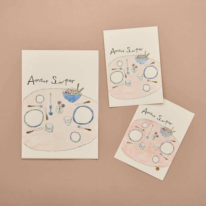 Amser Swper Print for wholesale by Buddug