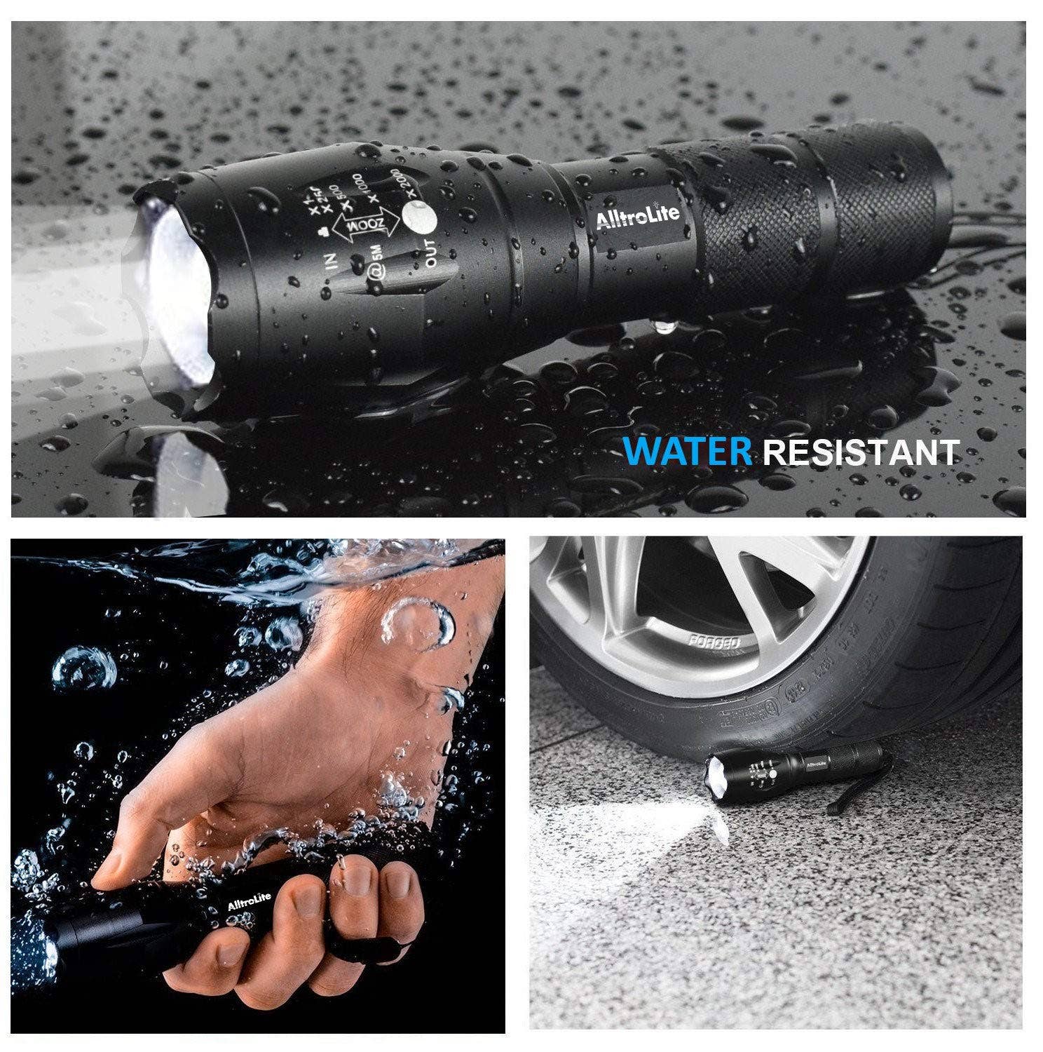 Alltronics (DBA Alltrolite) - Wholesale Flashlight - 300 Lumens LED Tactical Flashlight [ 1-PACK ]6