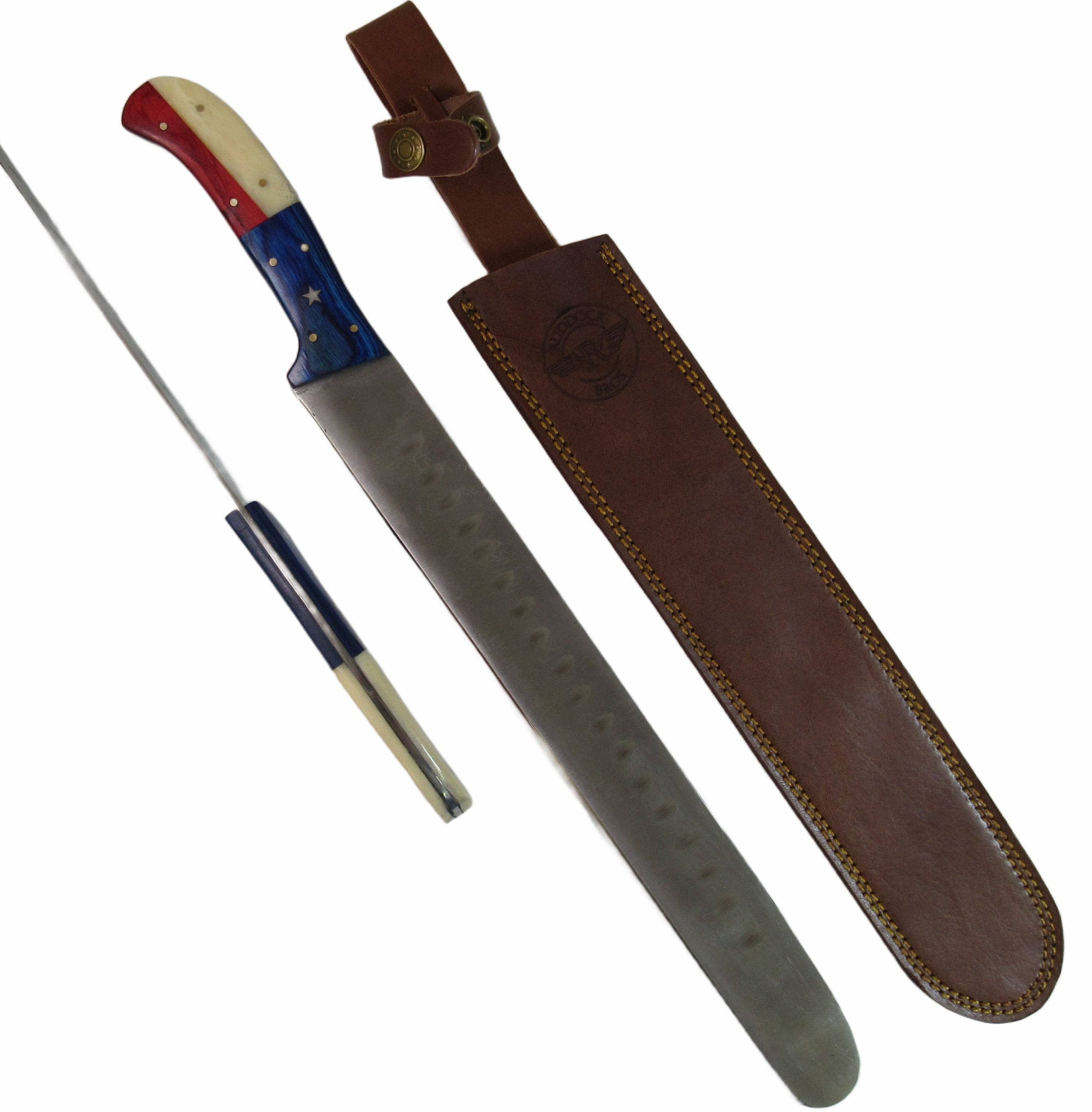 Ruddock Bros. LLC - Wholesale Kitchen/Utility Knife - Lone Star Brisket Knife - Stainless Steel - 18" Overall Length2