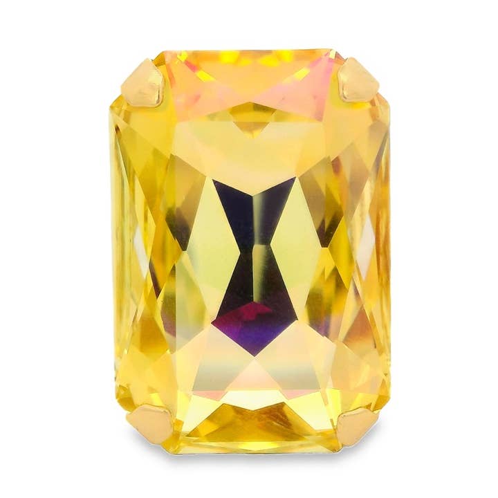 Bague Mini Soleil en Citron pour la vente par TOVA