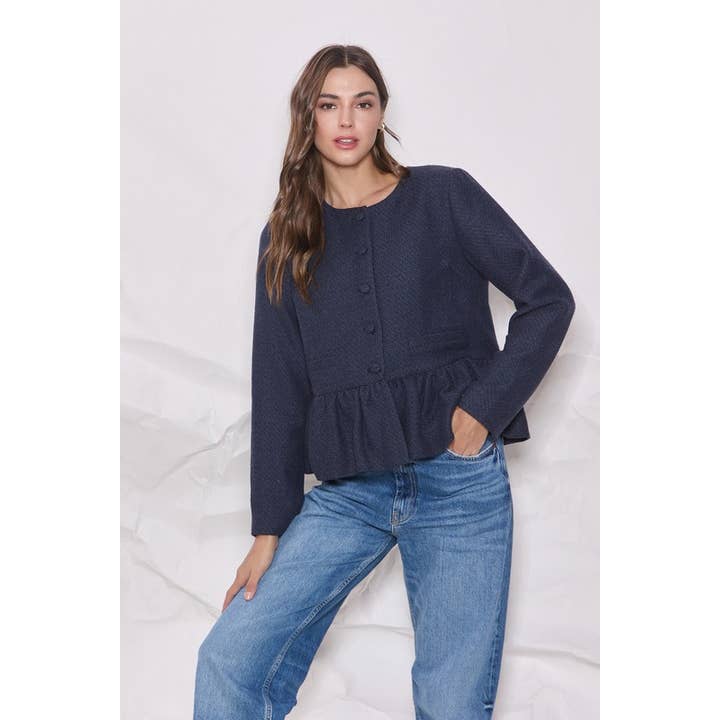 Tweed Peplum Jacket for wholesale by Able