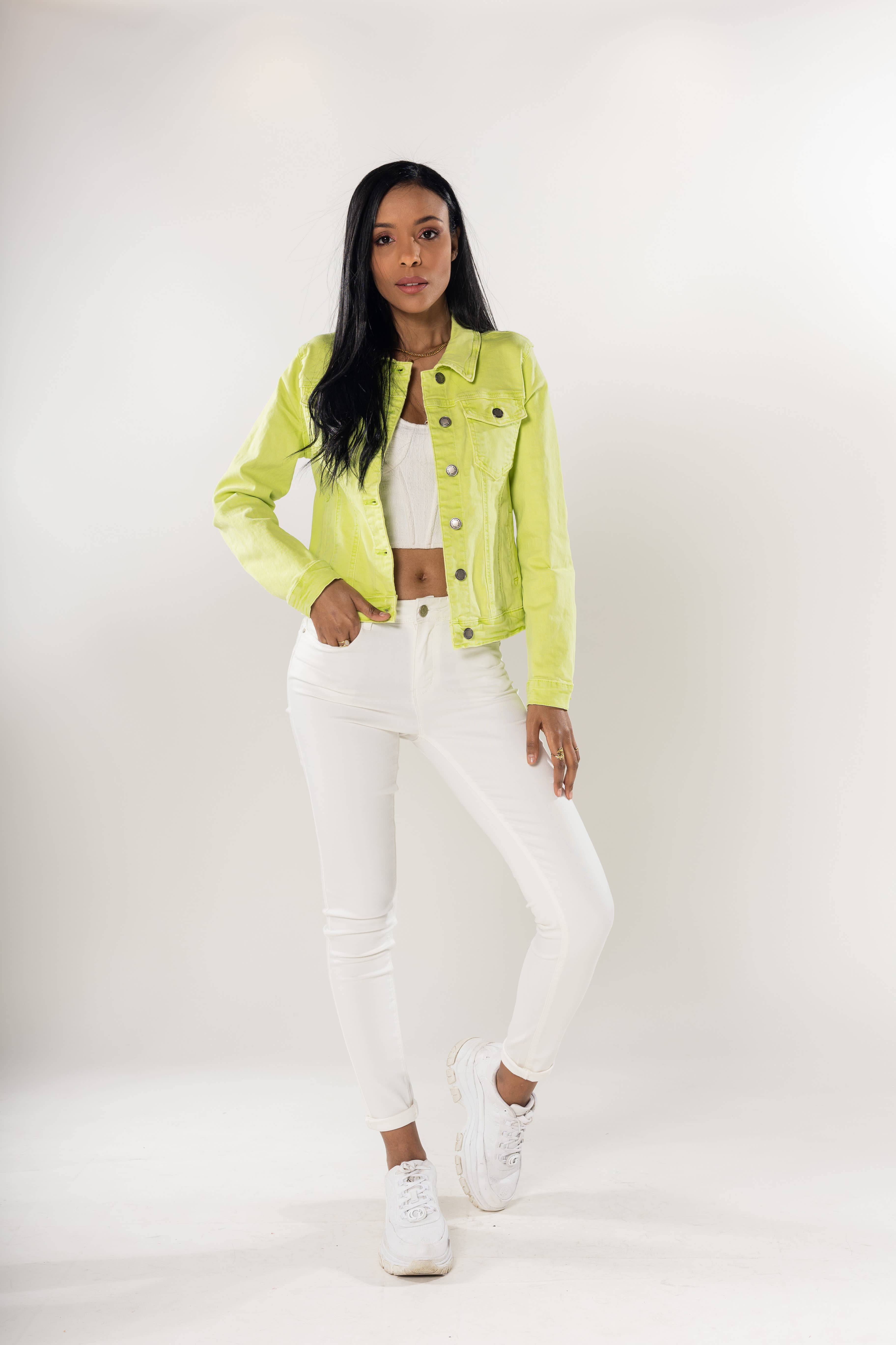 Nina Carter - Wholesale Jas - Dames - Stretch nauwsluitend jack kleur J212A21