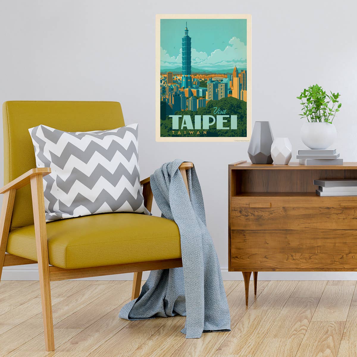 RetroPlanet - Wholesale Wall Decal/Stickers - Visit Taipei Taiwan Wall Decal1