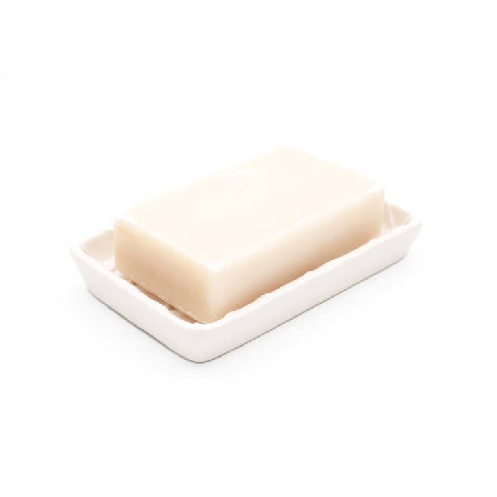 8 Oak Lane - Wholesale Bath soap dish - White Textured Soap Dish1