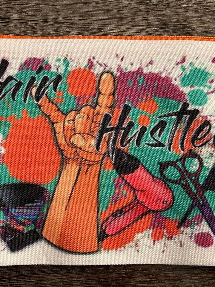 Bolsa de maquillaje Hair Hustler para venta al por mayor de The Crazy Craft Girl LLC
