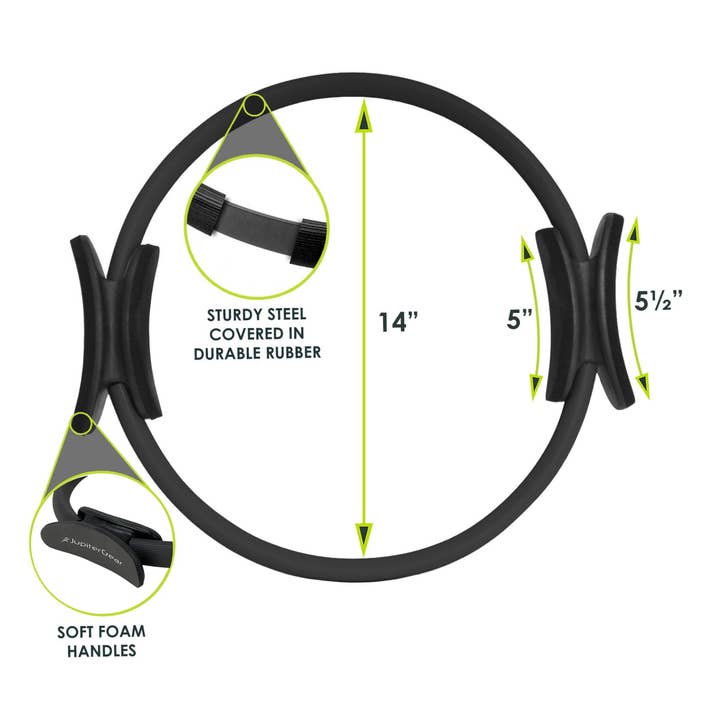 JupiterGear - Wholesale Fitness Equipment - Pilates Resistance Ring for Strengthening Core Muscles