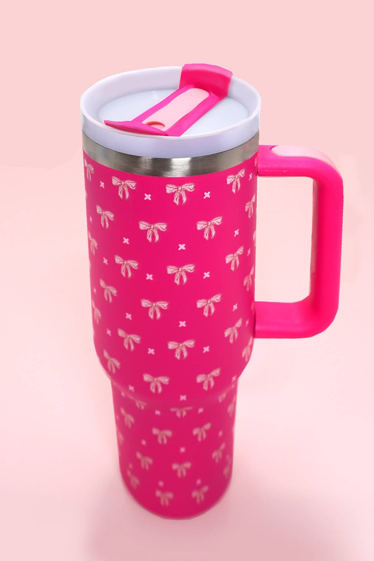 JOSSLYN by wall to wall - Wholesale Insulated Mug/Tumbler - 40oz STAINLESS STEEL TUMBLER BOW | TB40OZ1