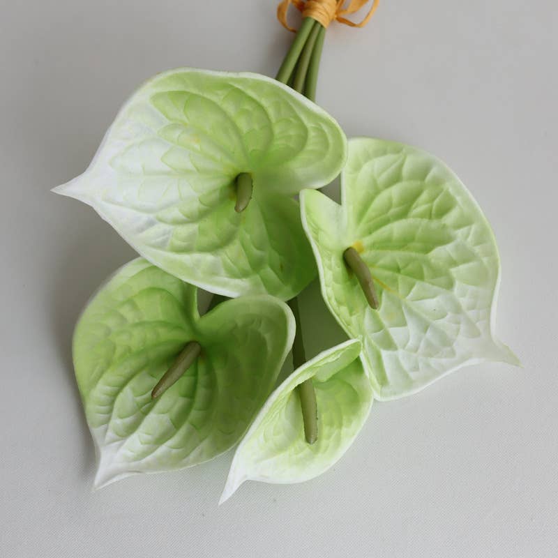 Sweet Home Deco - Wholesale Artificial Flowers - 16‘’T Soft Touch Faux Anthurium Flower Bunch, Floral Bouquet5