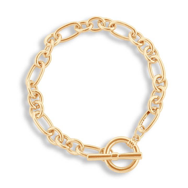 Big Metal London - Wholesale Link & chain bracelet - Maude Curb Chain T-bar Bracelet0