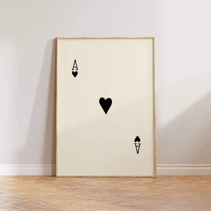 Lune Club - Wholesale Art Print - Ace of Hearts Print