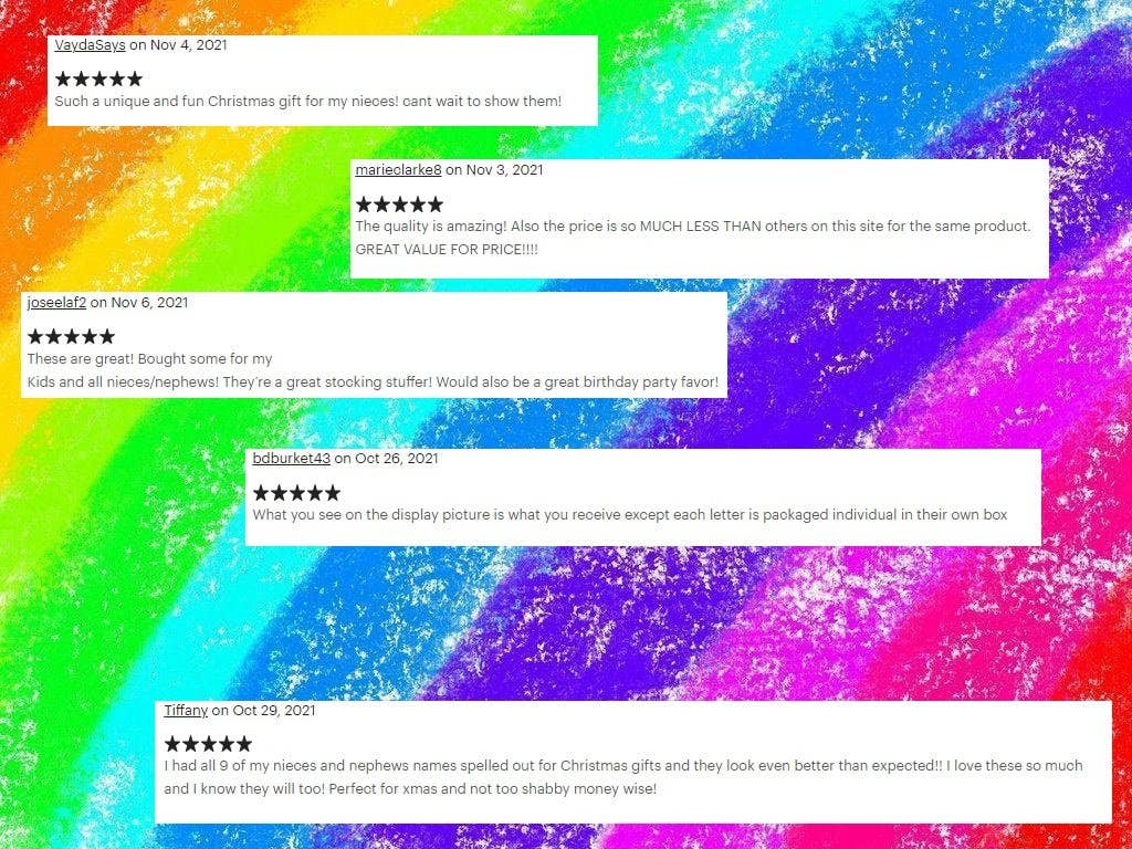 Snazzy Crayons - Wholesale Party Favor - Personalized Crayon Names, Party Favors - Sold by Letter4