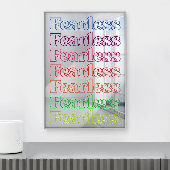 Fearless | Acrylic Art | Decorative Wall Mirror for wholesale by 4ArtWorks
