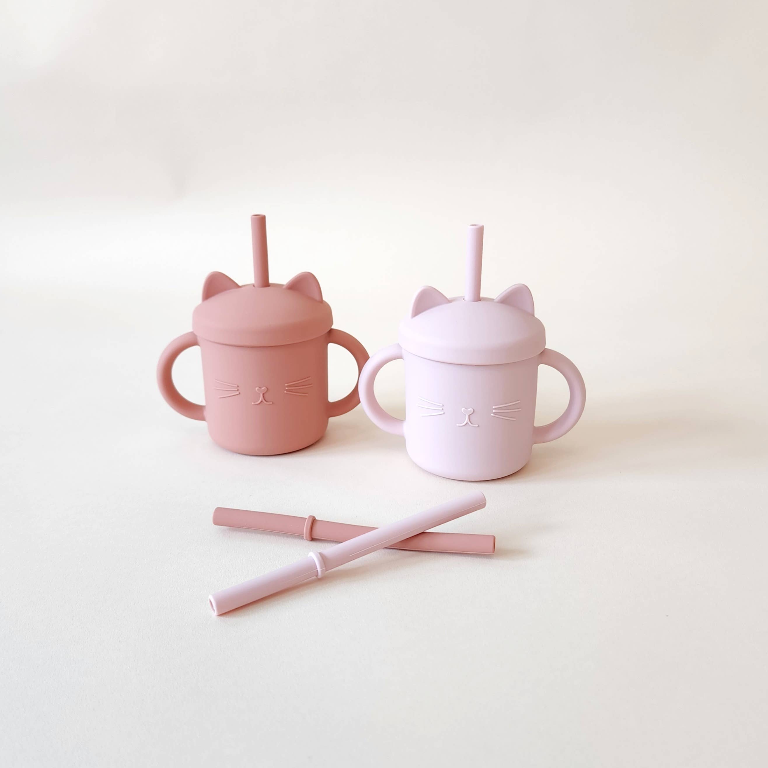 Minito & Co. - Wholesale Drinking Glass/Cup - Kids & Baby - New Meow Double Handle Cat Cups2