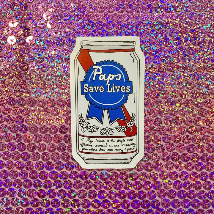 The Peach Fuzz - Wholesale Sticker - Paps Save Lives Sticker3