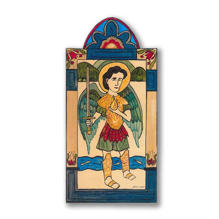 San Uriel - Patron of Poets for wholesale by Lynn Garlick Retablos