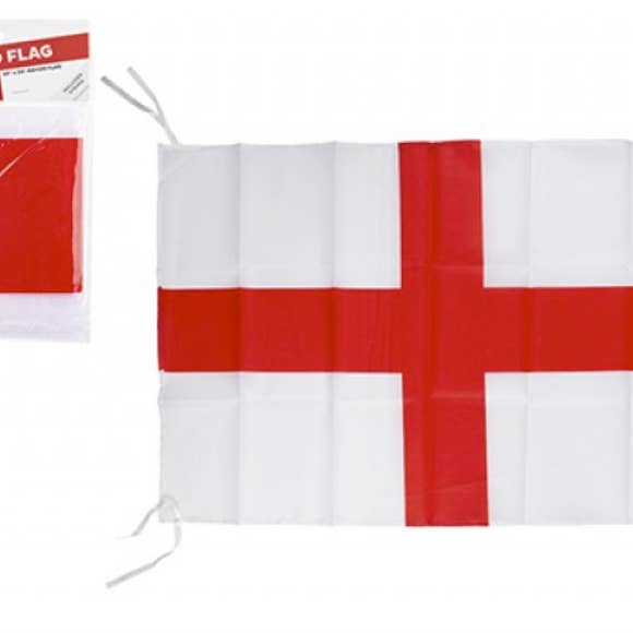 Generise ST GEORGE 76 X 50CM RAYON FLAG WITH STRING for wholesale by My Wholesale Warehouse