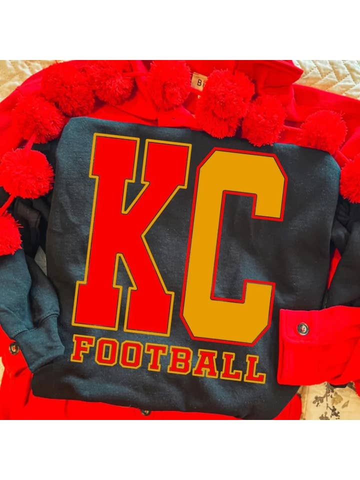 Southern Babe Wholesale - Wholesale Graphic Sweatshirt - Women's - KC FOOTBALL SWEATSHIRT3