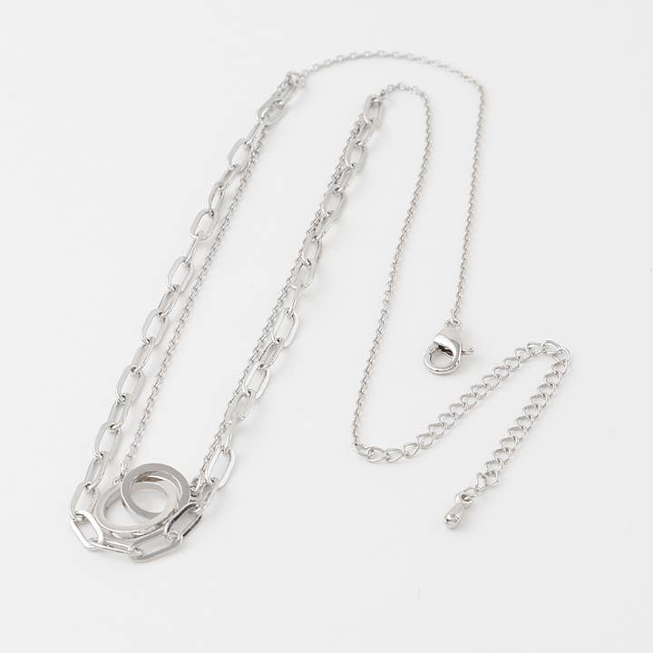 3AM BY H&D ACCESSORIES - Wholesale Link & Chain Necklace - Twin Link Chain Necklace