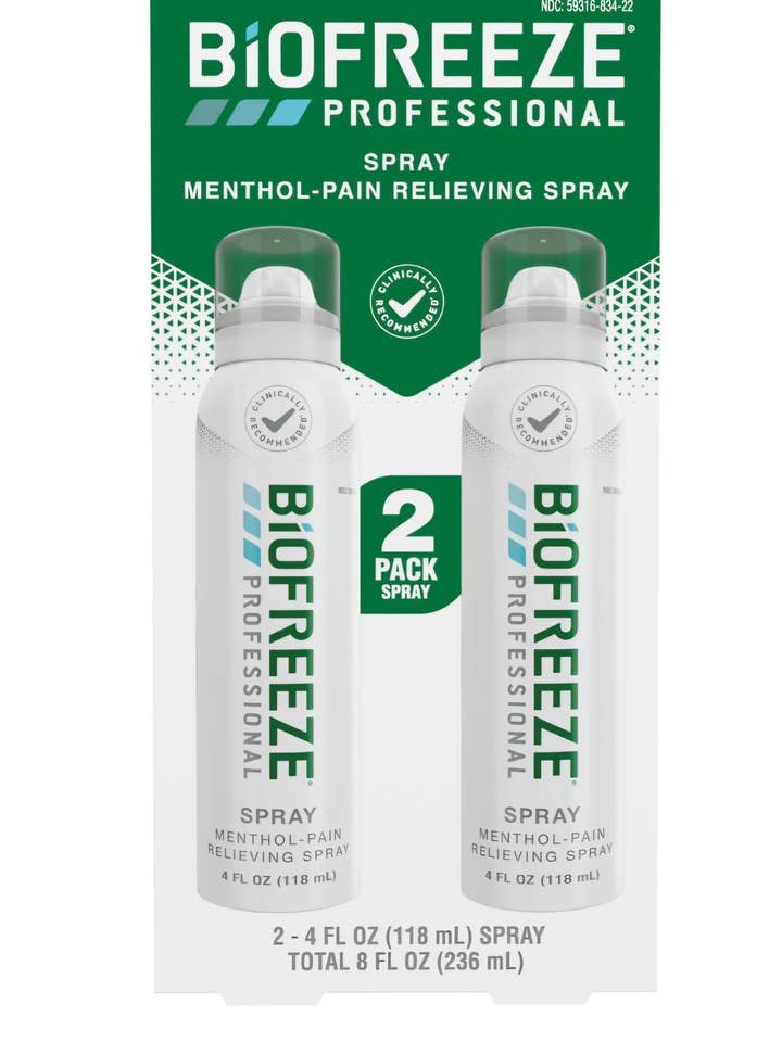 Biofreeze Professional Menthol Pijnverlichtende Spray 4oz – 2 Pack voor wholesale door Majesitc Health