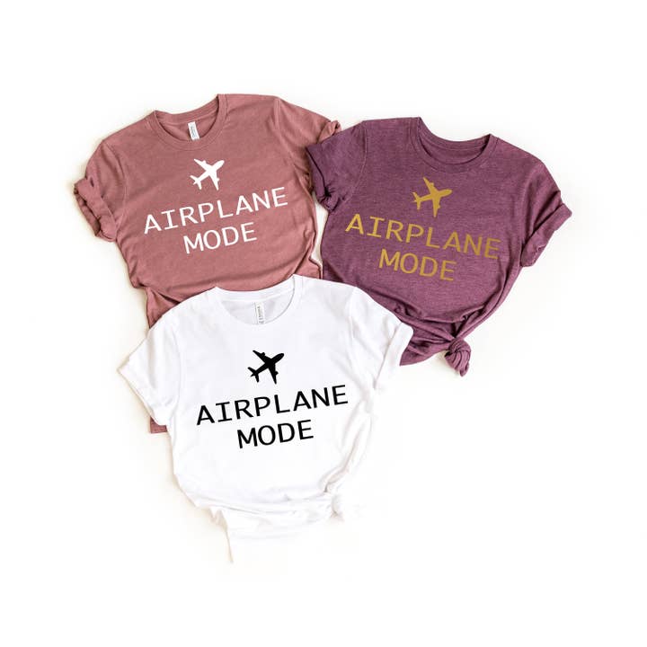 Airplane Mode Shirt, Airplane Mode, Travel Shirt, Vacation Shirt, Womens Shirts, Gift for Traveler, Adventurer Gift, Airplane Mode Shirts for wholesale by PrimestoreUS