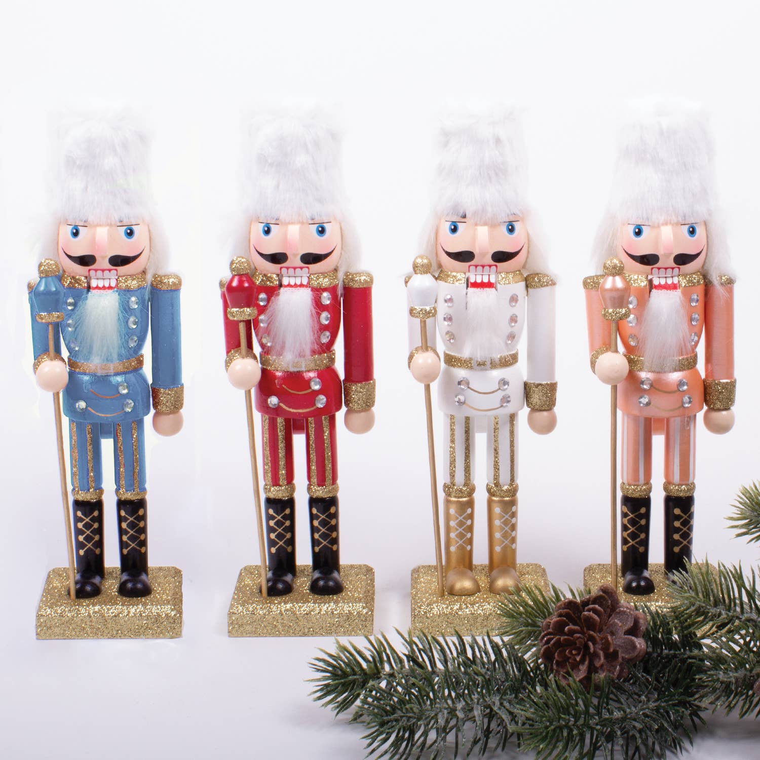 8 Oak Lane - Wholesale Holiday Nutcracker - White 10" Nutcracker2